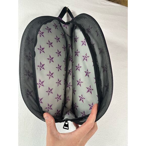 Rebel Revolt Cheerleading Athletics Mini Bag Insert Shoes Holder Purple Velvet - Picture 4 of 4